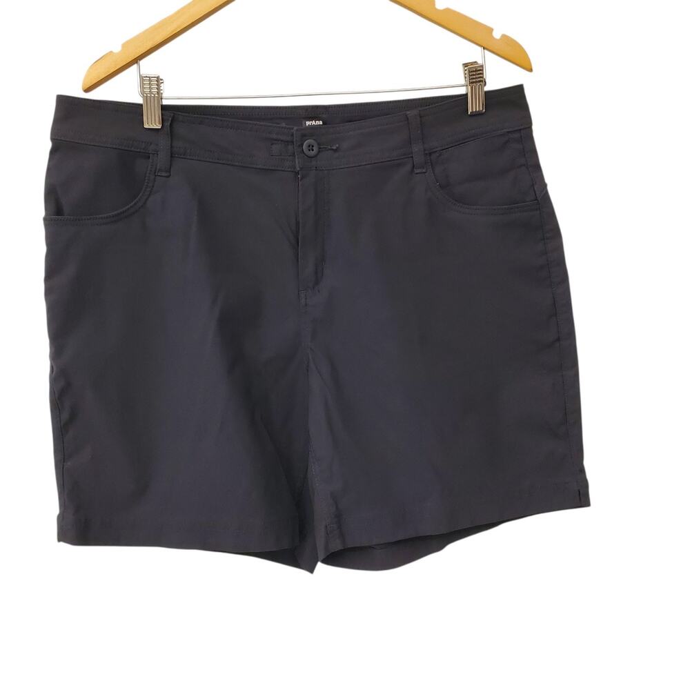 prAna Women’s Shorts Size 16 Blue Stretch Nylon Hiking Cargo Outdoor Performance